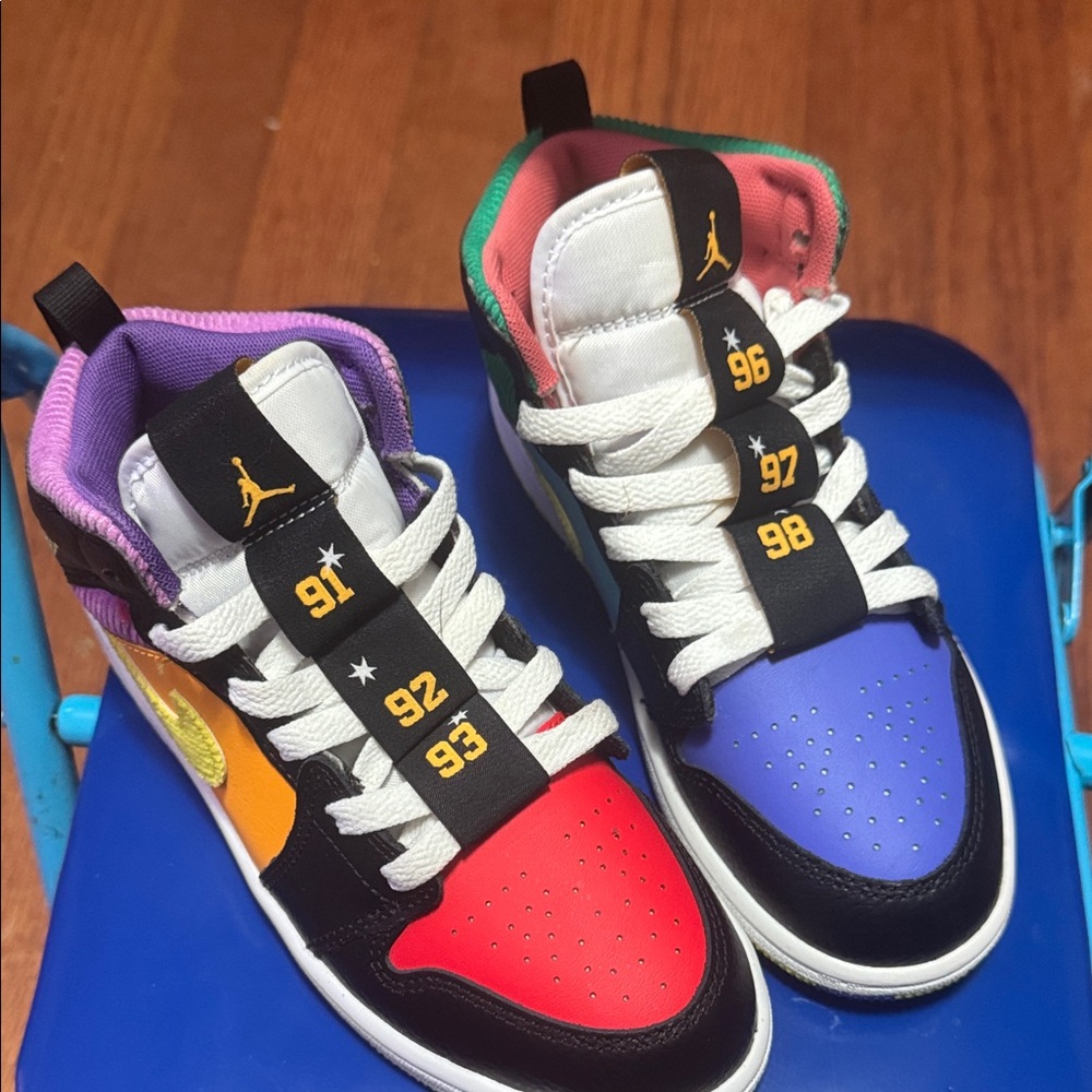 Air Jordan”s Kids Multi-Color High-Top Sneakers